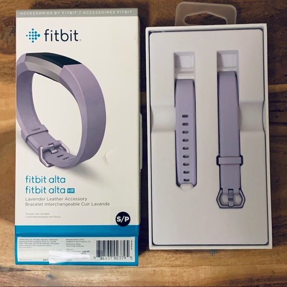 Fitbit Alta HR Leather Accessory Band Strap, Lavender Small New NIB - Picture 8 of 14